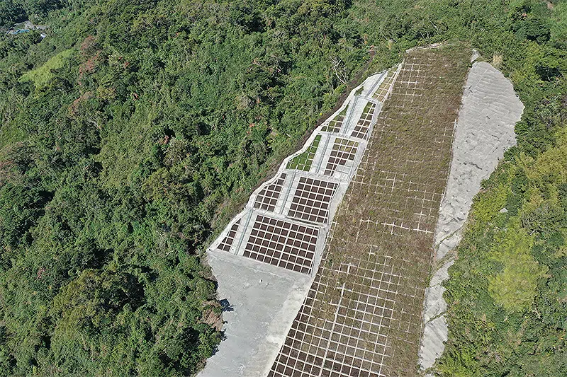 急傾斜地崩壊対策工事（古里地区R３－１工区）