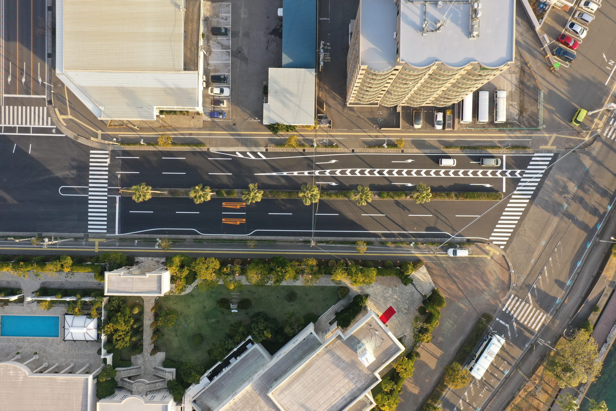 鴨池与次郎ケ浜線舗装修繕工事　完了